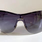 Gucci 90s vintage sunglasses - brown wrap frame with GG logos