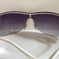 Gucci 90s vintage sunglasses - brown wrap frame with GG logos