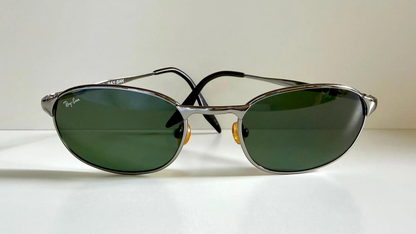 Ray Ban B&L USA vintage sunglasses - 90s W2841 Highstreet silver frames