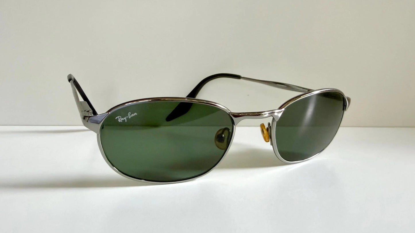 Ray Ban B&L USA vintage sunglasses - 90s W2841 Highstreet silver frames