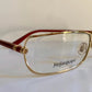 Yves Saint Laurent vintage glasses - YSL 80s golden frames with strass