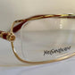 Yves Saint Laurent vintage glasses - YSL 80s golden frames with strass