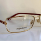 Yves Saint Laurent vintage glasses - YSL 80s golden frames with strass
