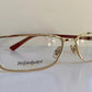 Yves Saint Laurent vintage glasses - YSL 80s golden frames with strass