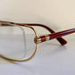 Yves Saint Laurent vintage glasses - YSL 80s golden frames with strass