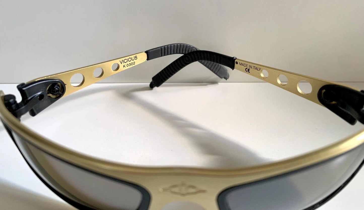 Killer Loop vintage 90s sunglasses - Vicious K0302 silver and black metal  frame