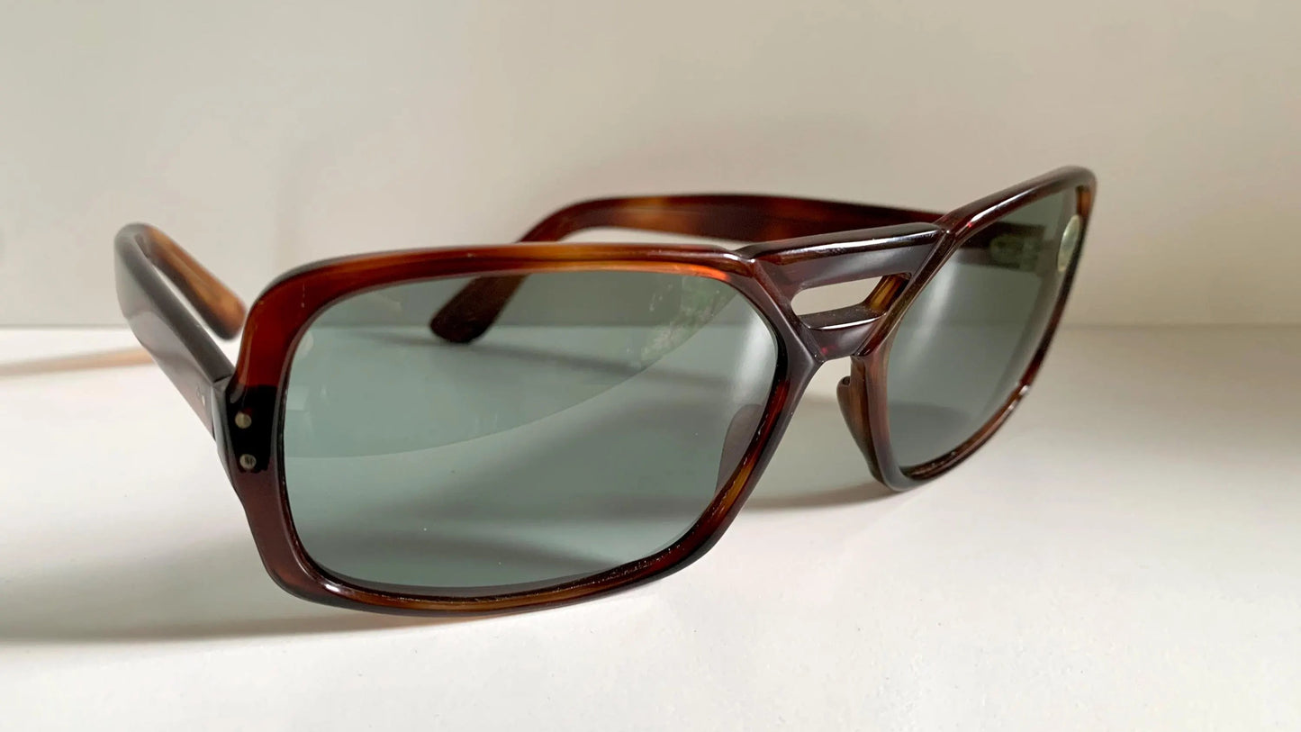 Vintage 80s sunglasses - Brown acetate frames made in France