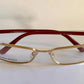 Yves Saint Laurent vintage glasses - YSL 80s golden frames with strass