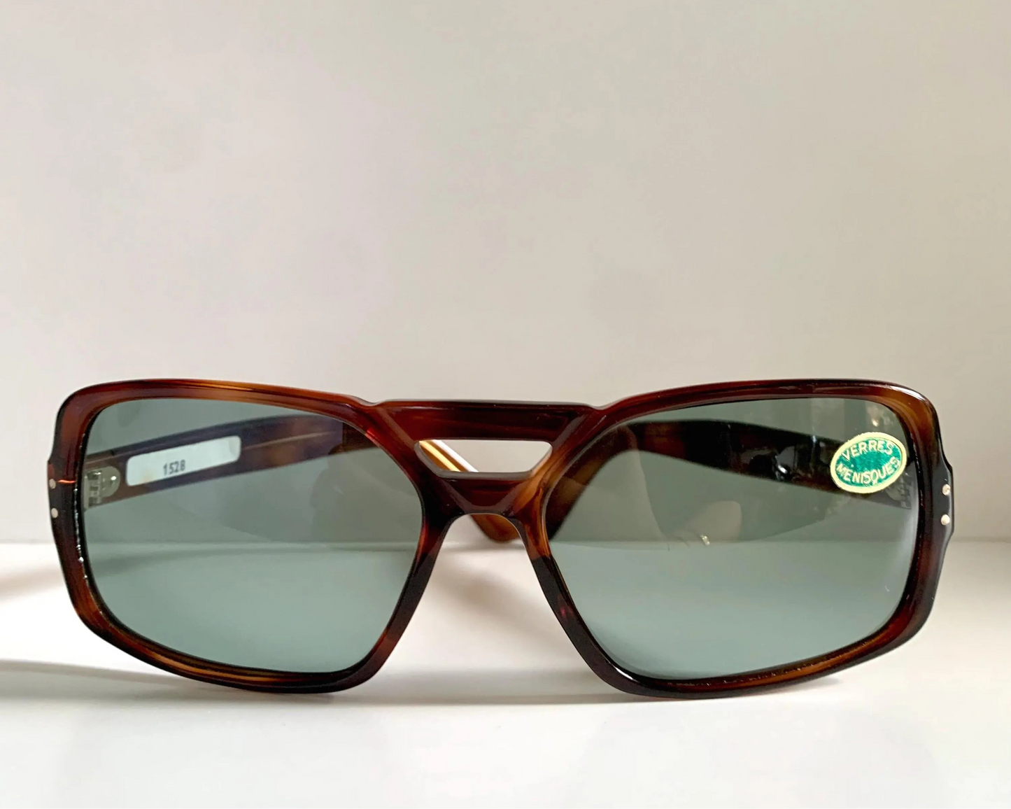 Vintage 80s sunglasses - Brown acetate frames made in France