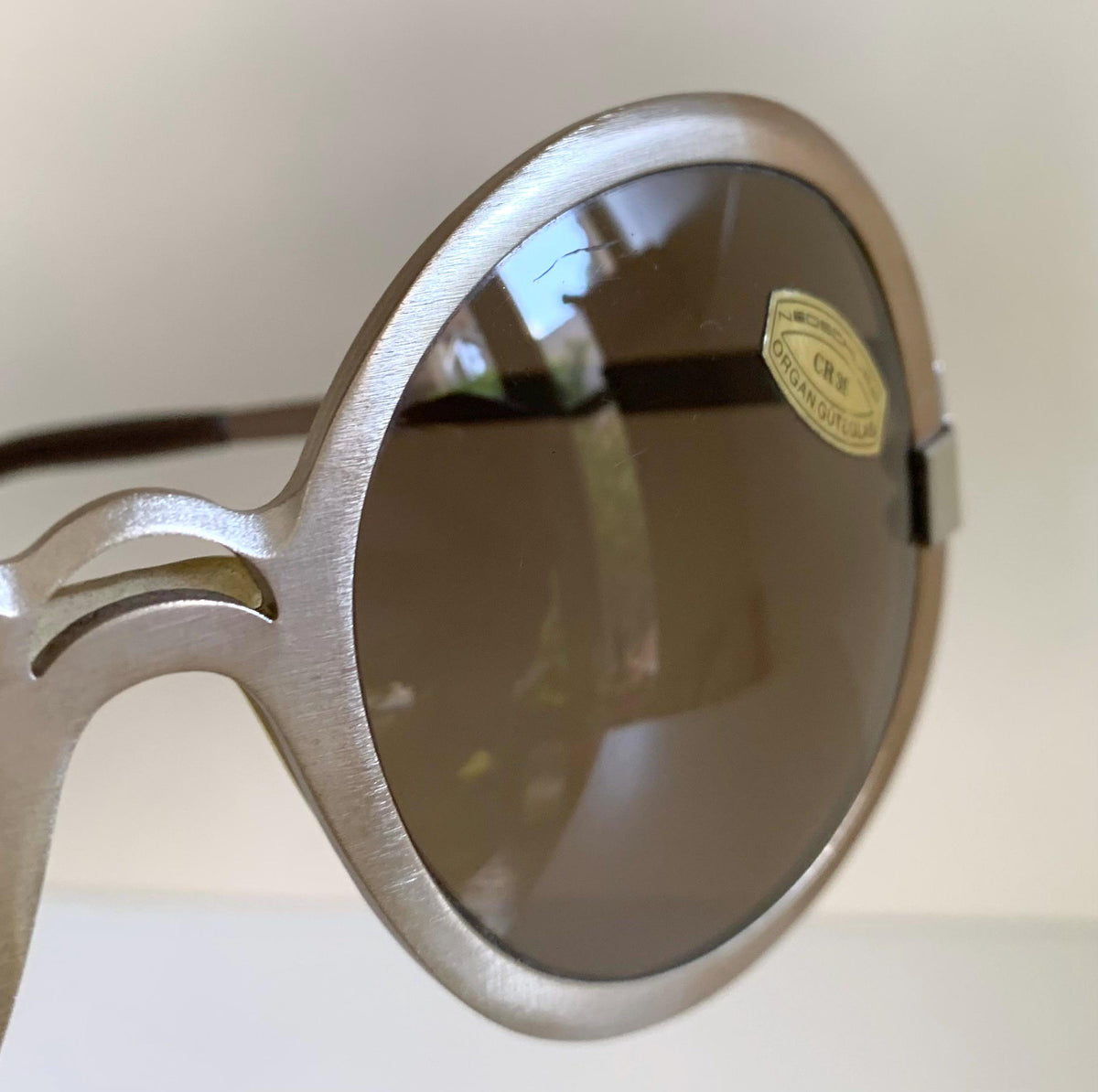 Vintage 80er-Jahre-Sonnenbrille – Braune Acetatrahmen, hergestellt in Frankreich