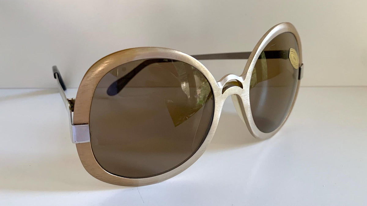 Vintage 80er-Jahre-Sonnenbrille – Braune Acetatrahmen, hergestellt in Frankreich