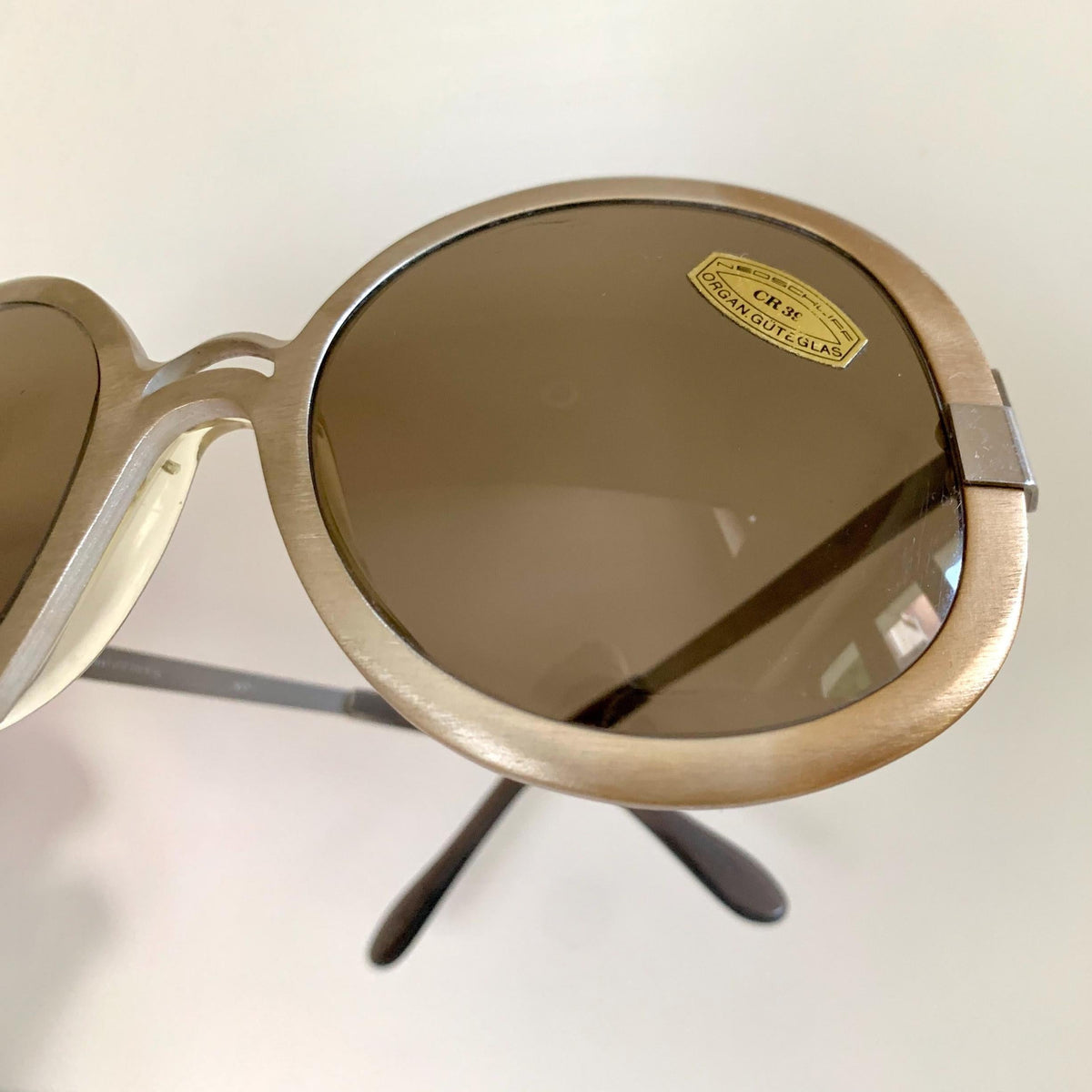 Vintage 80er-Jahre-Sonnenbrille – Braune Acetatrahmen, hergestellt in Frankreich