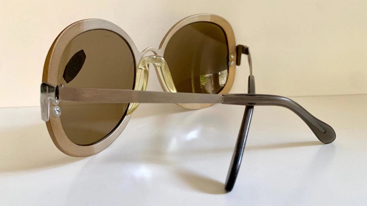 Vintage 80er-Jahre-Sonnenbrille – Braune Acetatrahmen, hergestellt in Frankreich