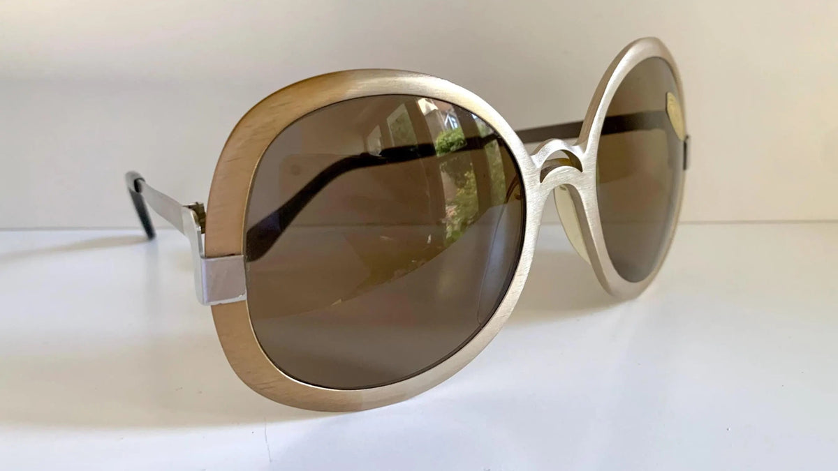 Vintage 80er-Jahre-Sonnenbrille – Braune Acetatrahmen, hergestellt in Frankreich