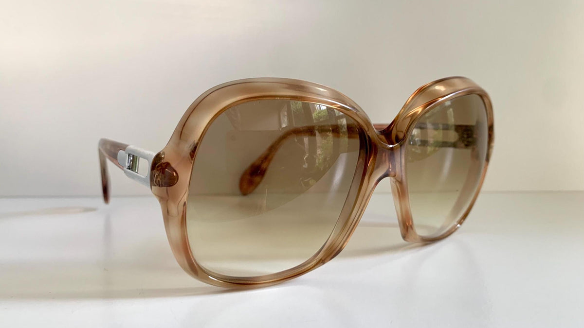 Vintage 80er-Jahre-Sonnenbrille – Braune Acetatrahmen, hergestellt in Frankreich