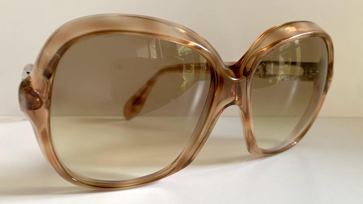 Vintage 80er-Jahre-Sonnenbrille – Braune Acetatrahmen, hergestellt in Frankreich