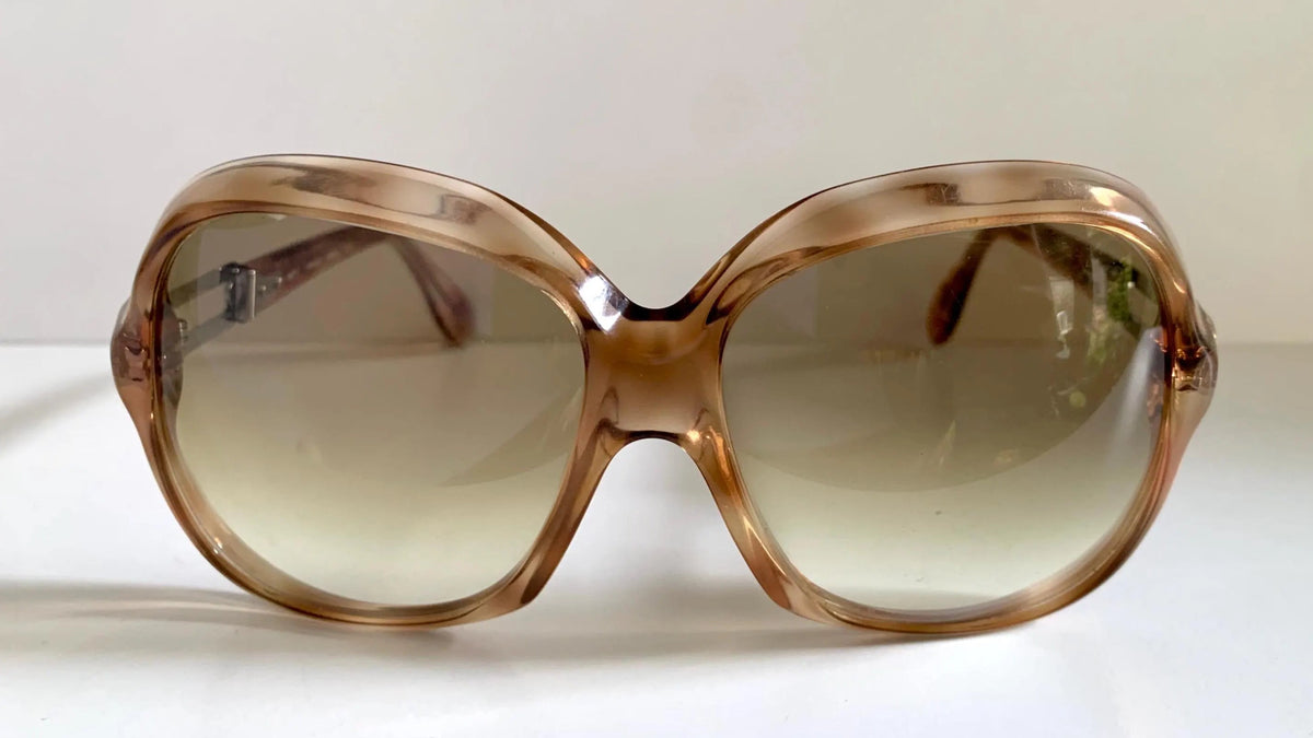 Vintage 80er-Jahre-Sonnenbrille – Braune Acetatrahmen, hergestellt in Frankreich