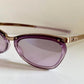 Gucci 00s vintage sunglasses - purple frame with Gucci logos