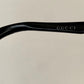 Gucci 90s vintage sunglasses - black and silver wrap frame with Strass Horsebit logo