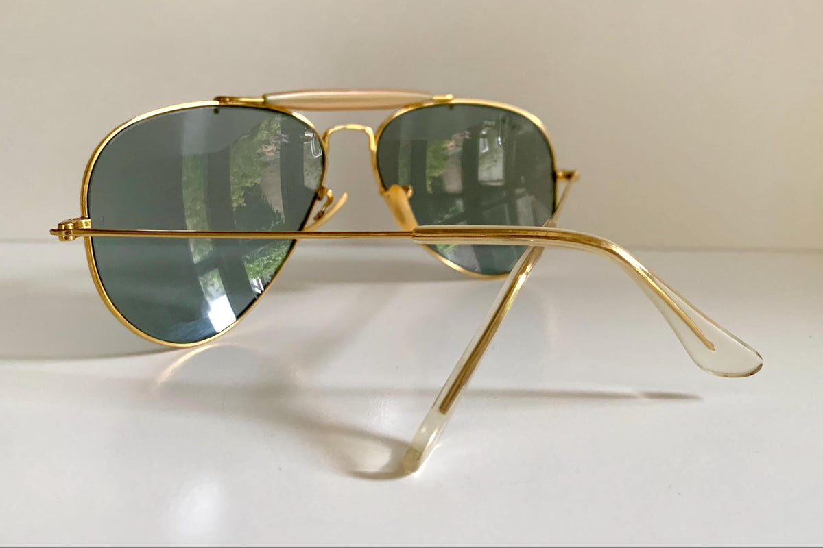 Ray Ban B&L USA 58mm Outdoorsman Blue Changeables 80s vintage sunglasses