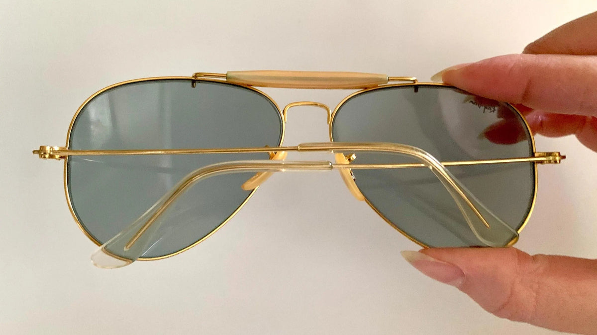 Ray Ban B&L USA 58mm Outdoorsman Blue Changeables 80s vintage sunglasses