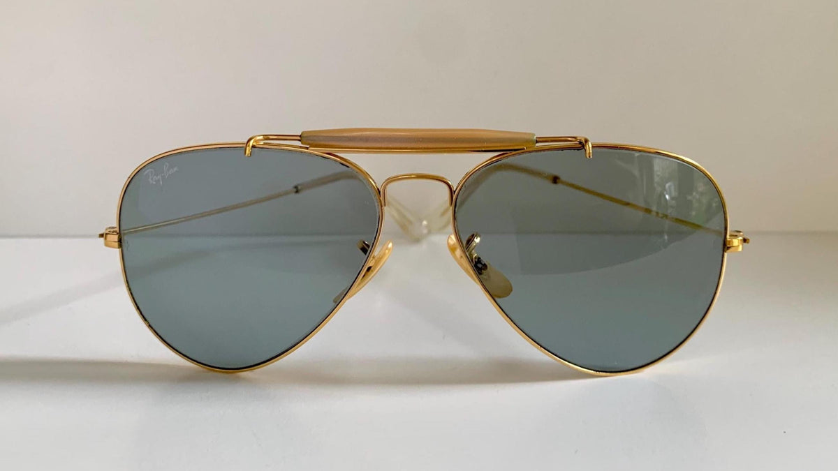 Ray Ban B&L USA 58mm Outdoorsman Blue Changeables 80s vintage sunglasses