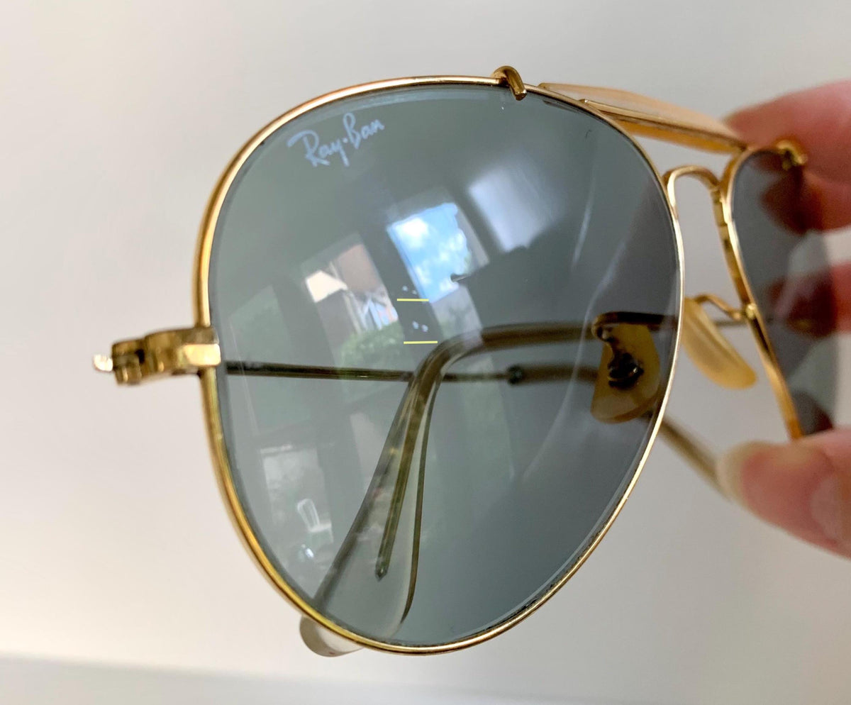 Ray Ban B&L USA 58mm Outdoorsman Blue Changeables 80s vintage sunglasses