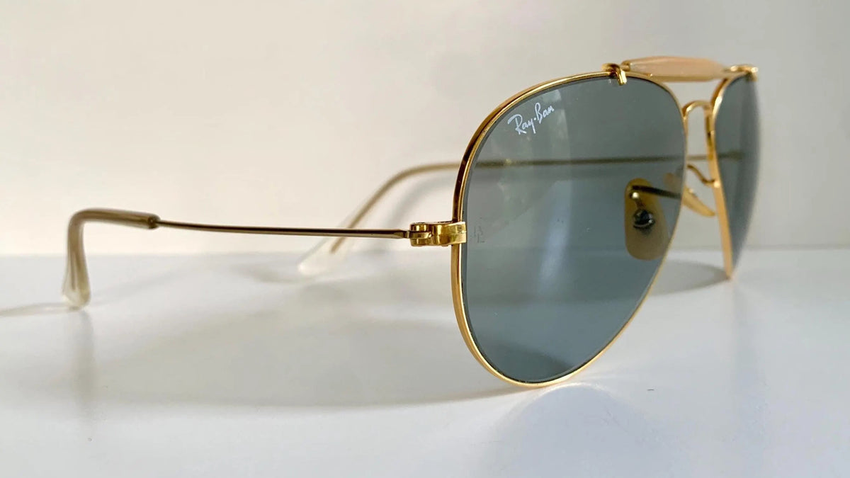 Ray Ban B&L USA 58mm Outdoorsman Blue Changeables 80s vintage sunglasses