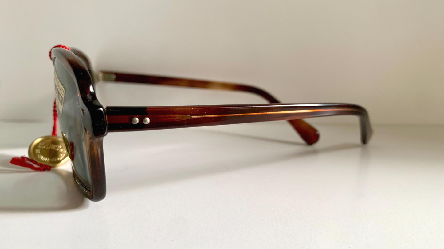 Vintage Loubsol 80s sunglasses - Brown acetate frames made in France