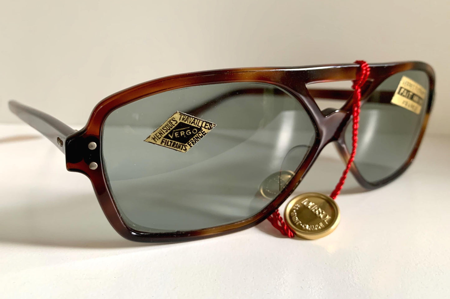 Vintage Loubsol 80s sunglasses - Brown acetate frames made in France