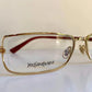 Yves Saint Laurent vintage glasses - YSL 80s golden frames with strass