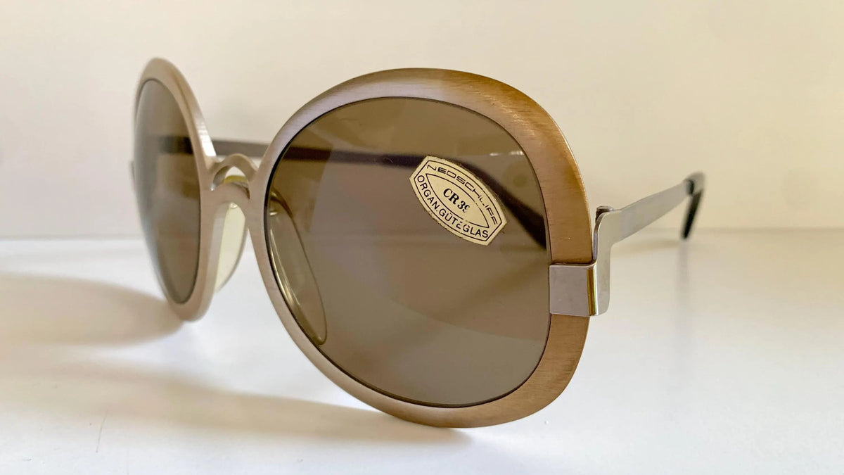 Vintage 80er-Jahre-Sonnenbrille – Braune Acetatrahmen, hergestellt in Frankreich