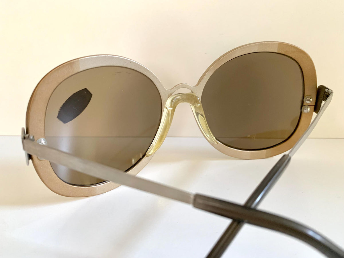 Vintage 80er-Jahre-Sonnenbrille – Braune Acetatrahmen, hergestellt in Frankreich