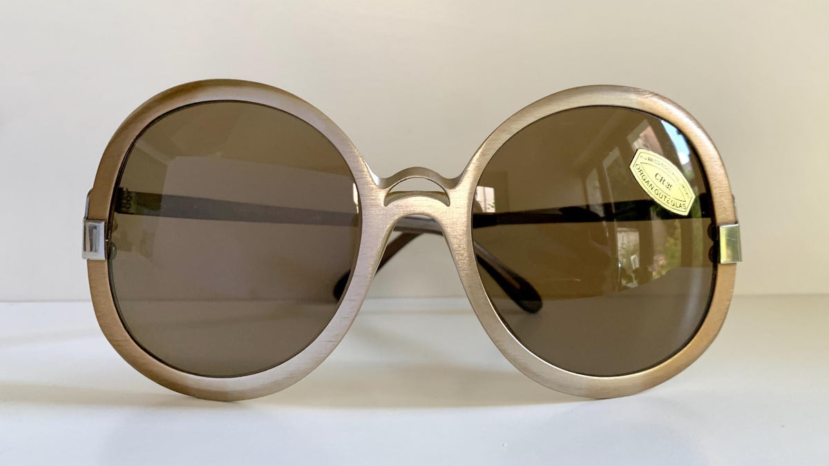 Vintage 80er-Jahre-Sonnenbrille – Braune Acetatrahmen, hergestellt in Frankreich