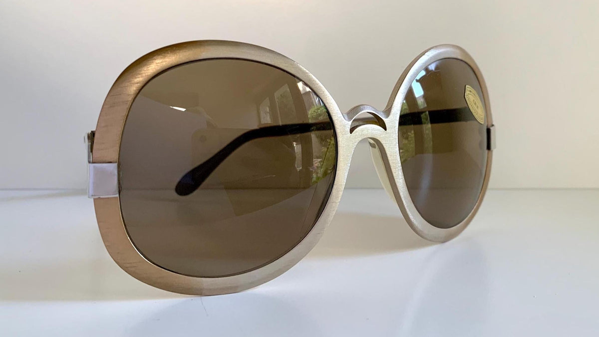 Vintage 80er-Jahre-Sonnenbrille – Braune Acetatrahmen, hergestellt in Frankreich