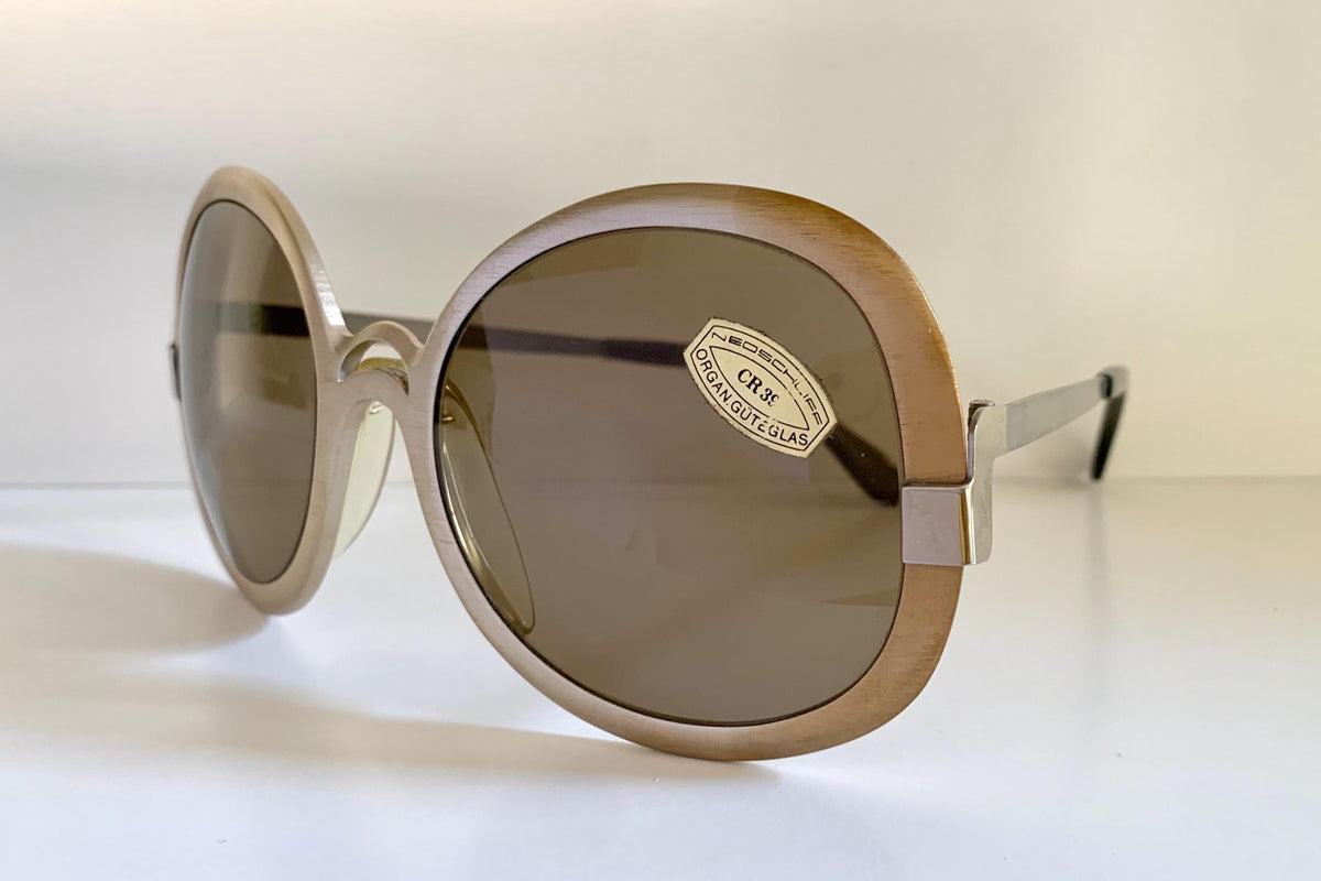 Vintage 80er-Jahre-Sonnenbrille – Braune Acetatrahmen, hergestellt in Frankreich