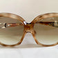 Vintage 80er-Jahre-Sonnenbrille – Braune Acetatrahmen, hergestellt in Frankreich