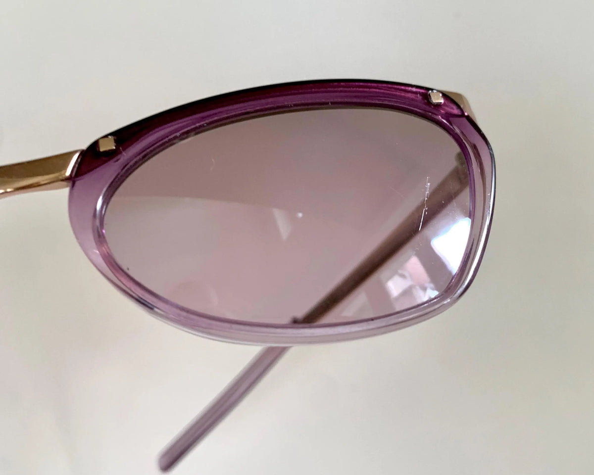 Gucci 00s vintage sunglasses - purple frame with Gucci logos