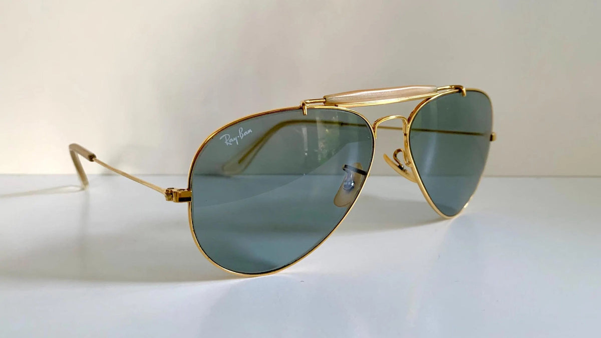 Ray Ban B&L USA 58mm Outdoorsman Blue Changeables 80s vintage sunglasses