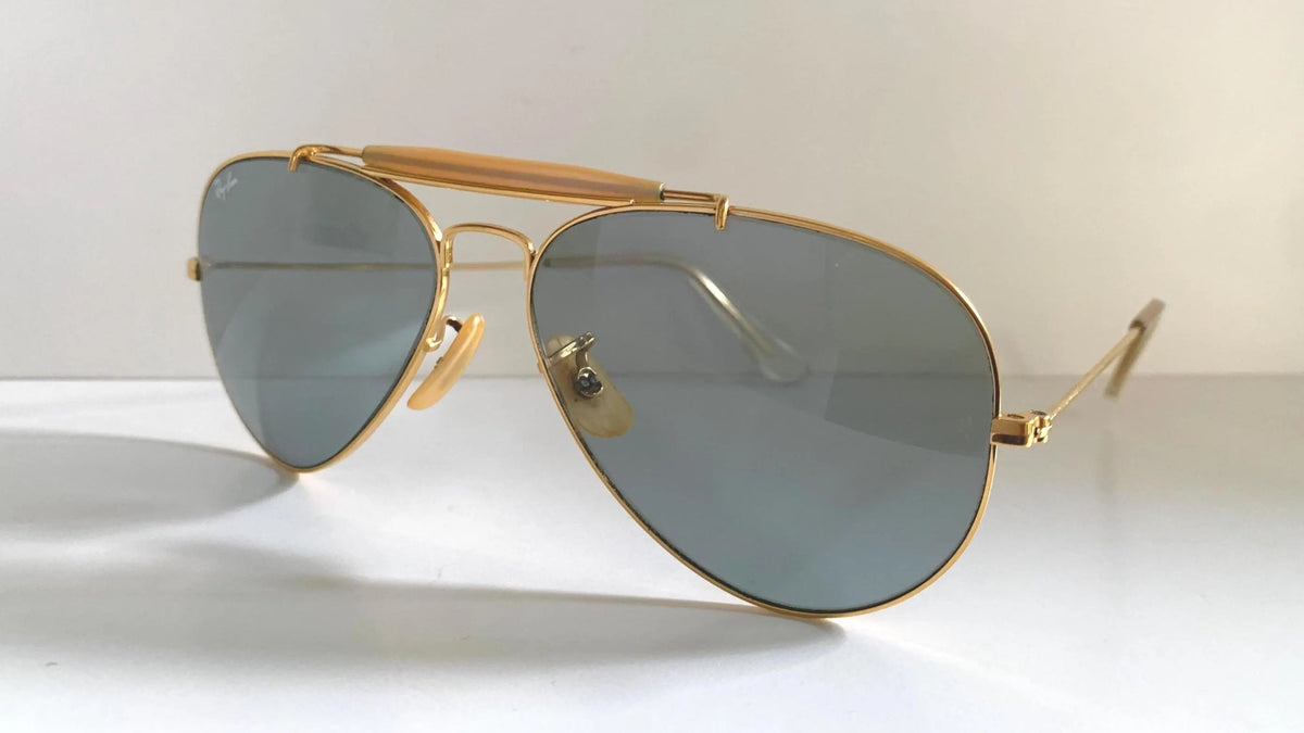 Ray Ban B&L USA 58mm Outdoorsman Blue Changeables 80s vintage sunglasses