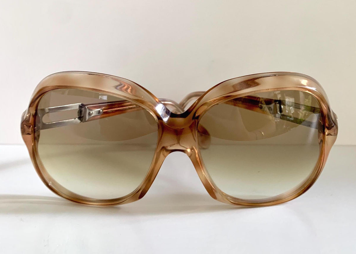 Vintage 80er-Jahre-Sonnenbrille – Braune Acetatrahmen, hergestellt in Frankreich