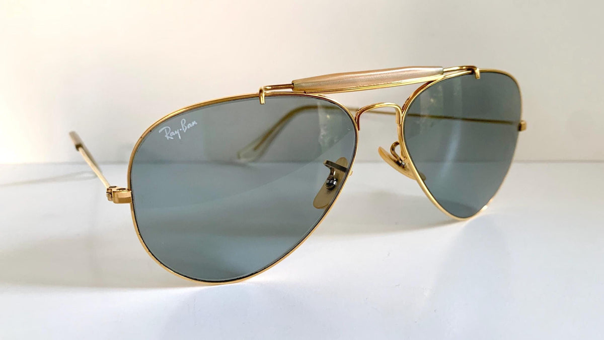 Ray Ban B&L USA 58mm Outdoorsman Blue Changeables 80s vintage sunglasses