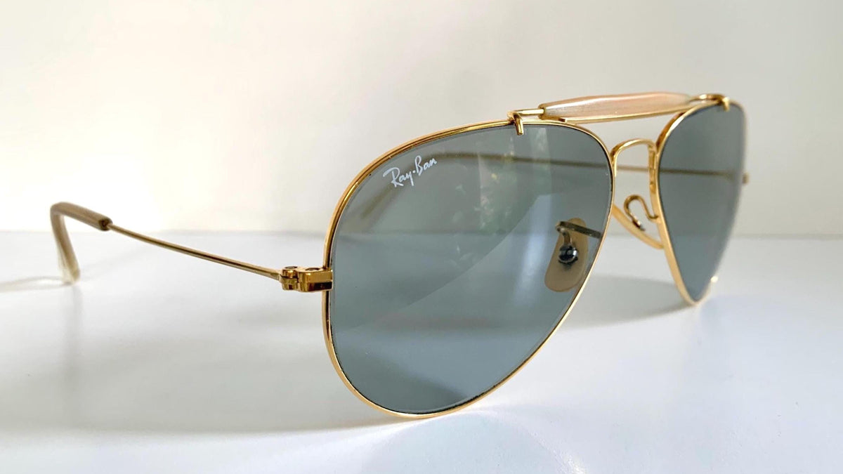 Ray Ban B&L USA 58mm Outdoorsman Blue Changeables 80s vintage sunglasses