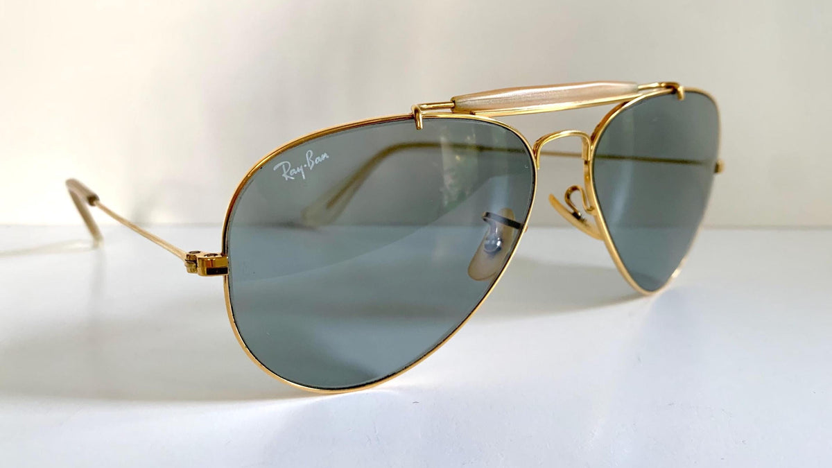 Ray Ban B&L USA 58mm Outdoorsman Blue Changeables 80s vintage sunglasses