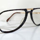 Vintage 70er Jahre XL Brille – Optyl 3502 Fassung in Grün und Gelb