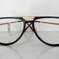 Vintage 70er Jahre XL Brille – Optyl 3502 Fassung in Grün und Gelb