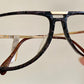 Vintage 70er Jahre XL Brille – Optyl 3502 Fassung in Grün und Gelb