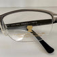 Neostyle 90s vintage frames - semi rimless brushes silver eyeglasses