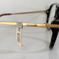 Vintage 70er Jahre XL Brille – Optyl 3502 Fassung in Grün und Gelb
