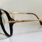 Vintage 70er Jahre XL Brille – Optyl 3502 Fassung in Grün und Gelb